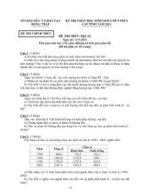 Kỳ thi chọn học sinh giỏi lớp 9 thcs cấp tỉnh năm 2011 đề thi môn địa lí